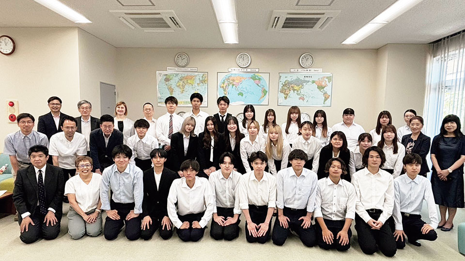 派遣留学・夏期セミナー壮行会の様子
