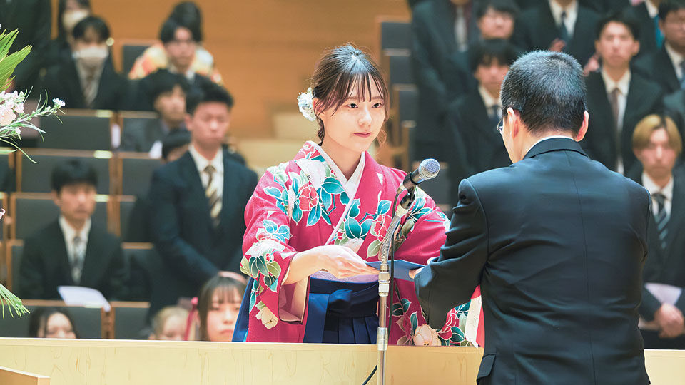 卒業式の様子
